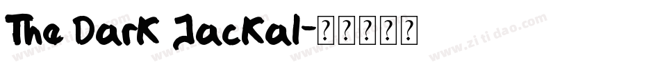 The Dark Jackal字体转换